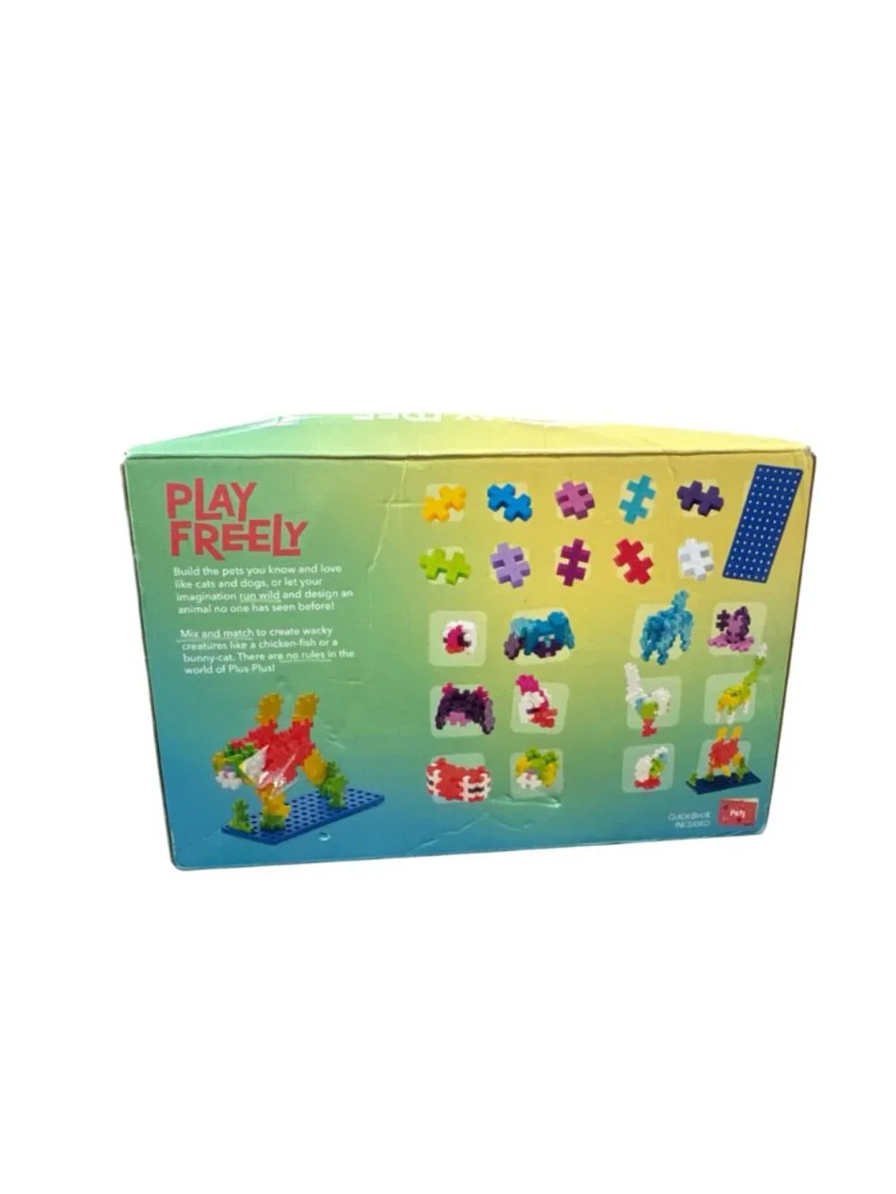 Plus-Plus Learn To Build Pets Set With 275 Pieces & 1 Baseplate For Ages 5+  Mad